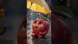 Apple banana story 🥰😍 #support #cartoon #aicartoon #funny #fruittales #animation #funnyanimation