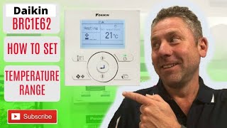 How to Change TEMPERATURE RANGE on Daikin BRC1E62