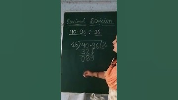 How to divide a decimal number with whole number #maths #tutorial #class  #ytshorts #mahematics