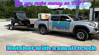 My first  load on USHIP with a UTV and the tacoma can you hotshot with a half ton? hot shot non cdl