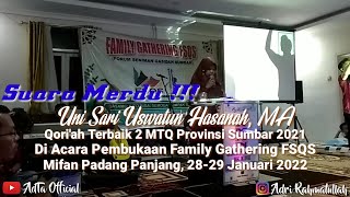 Suara Merdu Uni Sari Uswatun Hasanah Ma  Qariah Terbaik 2 Mtqn Provinsi Sumbar 2021