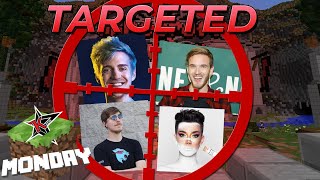 Famous youtubers get targeted for clout in Minecraft Monday