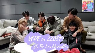 [VOPE] Analysis_220319 Vlive ft. The Les Misérables