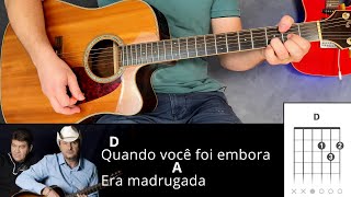 Como Tocar DE LÁ PRA CÁ (Chico Rey e Paraná) com 3 Acordes Simplificada