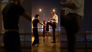 Bruce Lee Teaching Sean Connery How to Kick