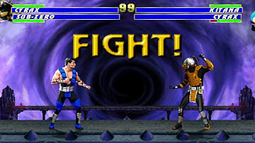 Ultimate Mortal Kombat 3 Plus MKP  TAG UNMASK SUB ZERO AND CYRAX