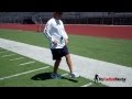 Quarterback mechanics the heel pop and drift step