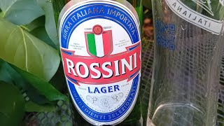 Aldi 100% Italian Lager Rossini Lager 5% 500Ml Bottle ...Is It Worth A Mamma Mia ? Beer Review