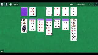Microsoft Solitaire, Single Card Draw, Hard, Bouncy Ending, Feb. 1, 2026