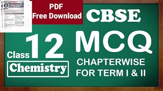 CBSE Class 12 Chemistry sample paper for Term 1 PDF Download for free || free sample paper for CBSE screenshot 1