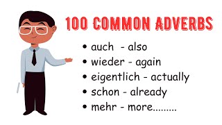 100 Must Know Adverbs in German  | German Made Easy #german#learngerman#deutsch#germanlanguage