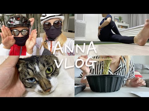 ENG) <strong>DAILY</strong> VLOG | 일상 브이로그 (공무원 면직 후 일상,다이어트는 내일부터,계속 먹는 브이로그,동생이랑 자전거,하루종일 집안일,<strong>7월</strong> 둘째 주,고양이)