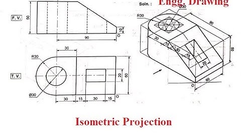 Isometric View & Isometric Projection Solved Problem 05.#Learningengineer #Engineeringdrawing #MSBTE