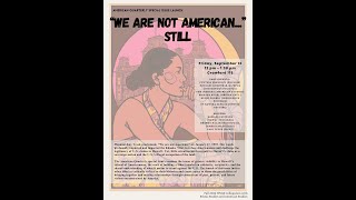 "We are Not American..." Still: American Quarterly Special Issue Launch