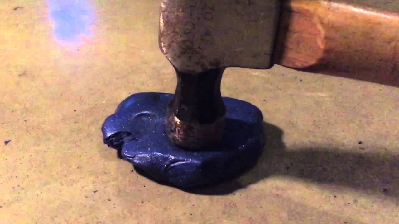 Thinking Putty meets hammer (HD) - YouTube