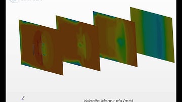 VAWT 1- Velocity Contours - CFD analysis