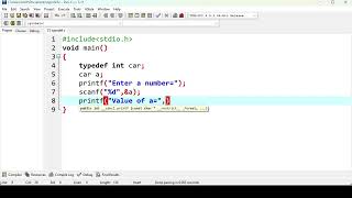 typedef keyword program in C language