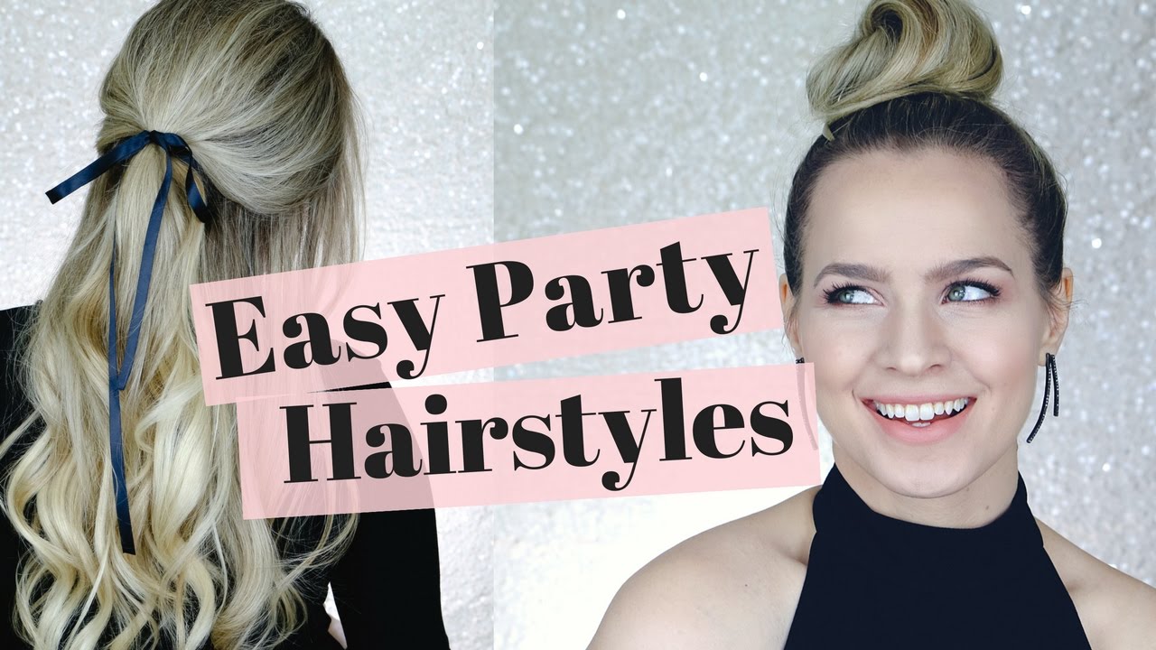 4 Easy Holiday Party Hairstyles Hair Tutorial