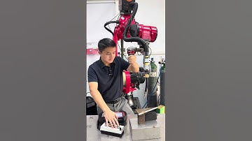 Drag-and-drop welding robot.#industrial #robot #welding #machine #stamping #automation