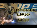 Cutting Customer Logo Signs on the ShopSabre CNC Plasma Table