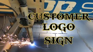 Cutting Customer Logo Signs on the ShopSabre CNC Plasma Table