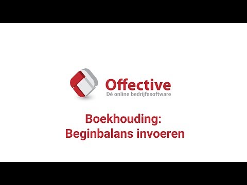 Offective | Boekhouding: Beginbalans invoeren