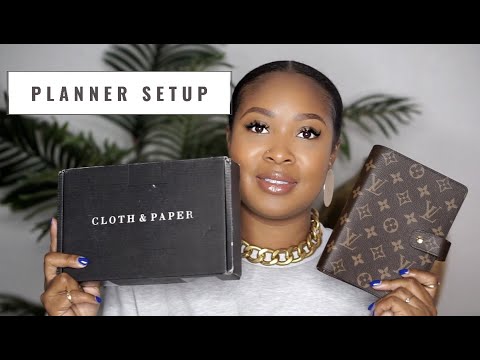 SET UP MY LV AGENDA WITH ME!! FT. CLOTH & PAPER 