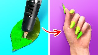 3D-PEN NAIL EXTENSIONS || Cool Repair Tricks, Beauty Hacks And DIY Jewelry With Glue Gun