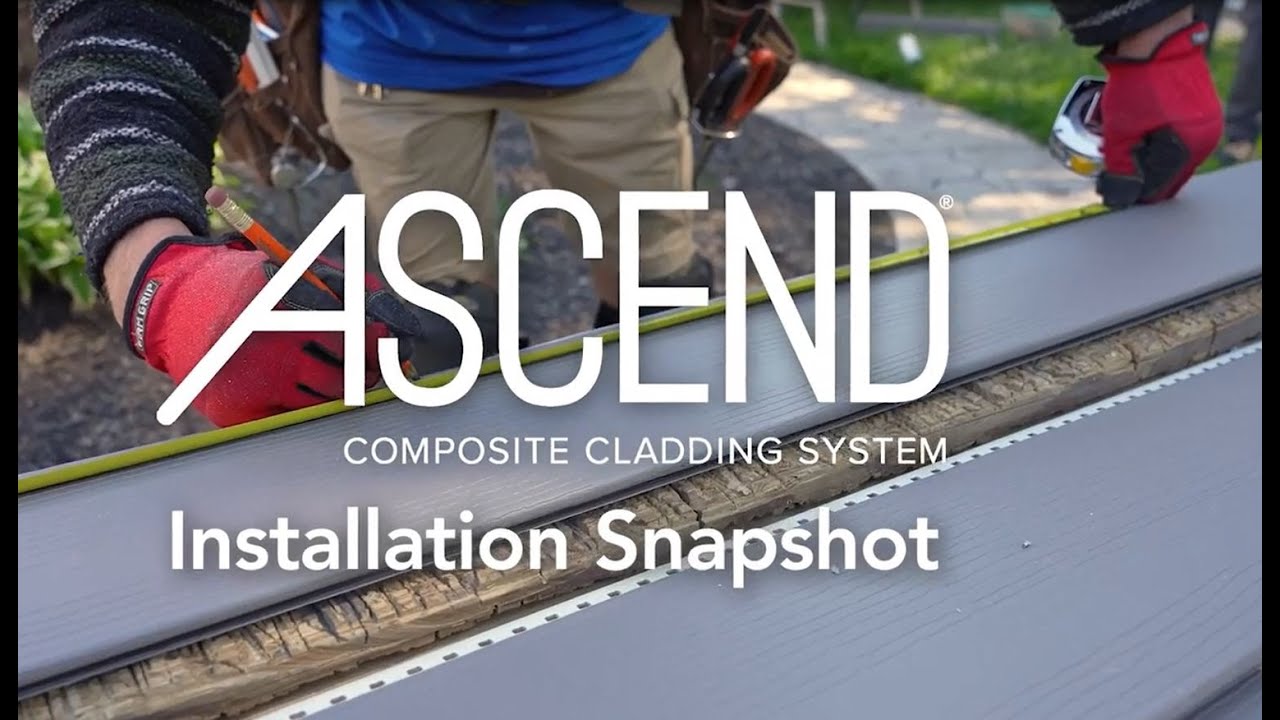 Installing ASCEND® Composite Cladding Snapshot - YouTube