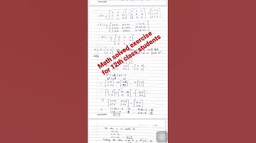 #matrices (continued) chapter ~5 for 12th class students solved exercise 5.2 # maths