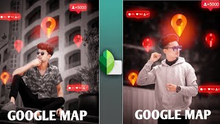 Google Map Photo Editing | Snapseed Background Colour Chenge | Snapseed Se Photo Editing Kaise kare