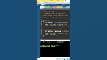 Memory Addresses - Address Of Operator (Part 1) #shorts #programming #cplusplus #pointers #ram