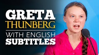 ENGLISH SPEECH | GRETA THUNBERG: How Dare You (English Subtitles)