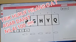 CARA CERDAS ATAU TEHNIK CEPAT KERJAKAN HURUF HILANG CAT // DI JAMIN NILAI 100 😊 INSYAALLAH