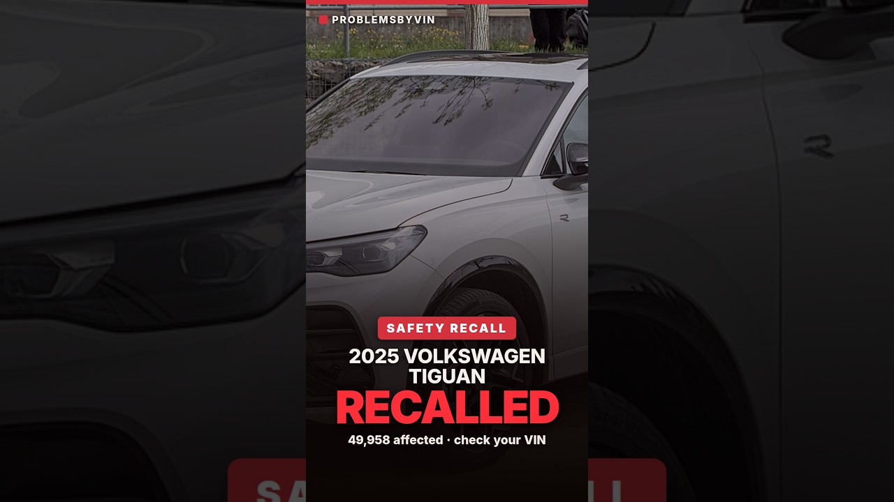 2025 Volkswagen Tiguan recall — video thumbnail