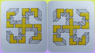 Swastika 3D drawing and illusion | គំនូរស្រុីឌី និង ការបំភាន់