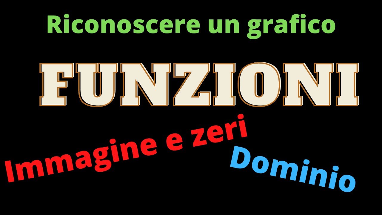 Primi passi sulle funzioni: riconoscere funzioni,immagine,dominio,zeri per la mia classe