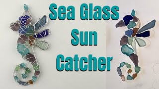 DIY Sea Glass Seahorse Sun Catcher Tutorial