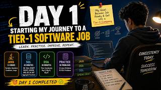 Day 1: Starting My Journey to a Tier-1 Software Job | Java, DSA & SQL
