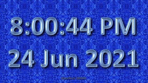 MatsClock 120088 Full Free PowerPoint Digital Clock PPT Timer