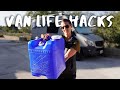 Simple And Useful Water Jug Hack for Off-Grid Van Life