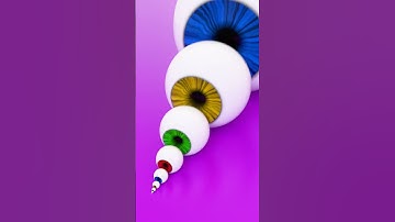 👁️ Eye Balls Infinite Zoom Loop ✨ | Satisfying 3D Animation