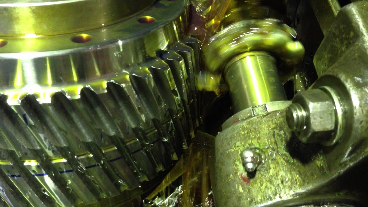 Helical Gear Cutting on Lorenze Hobbing machine YouTube