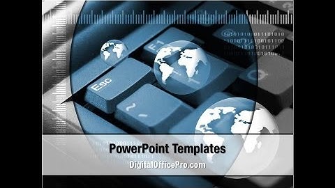 Surfing Internet PowerPoint Template Backgrounds - DigitalOfficePro #00633
