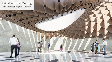Spiral Waffle Ceiling Rhino Grasshopper Tutorial