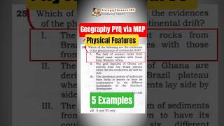 UPSC Geography PYQ Physical Features via MAP 5 Examples | UPSC Prelims 2026#shorts #UPSC