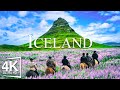 FLYING OVER ICELAND - Relaxing Music With Beautiful Natural Landscape Calming Videos (Videos 4K)