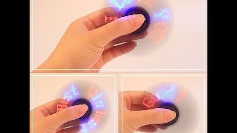 New Version Fidget Hand Spinner -  Spinning out your own words or image by mobile APP !