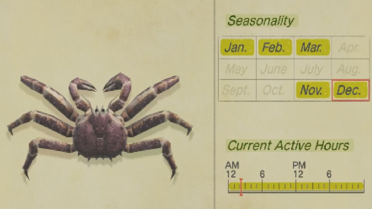 How To Catch Red King Crab In Animal Crossing New Horizons - And Turn