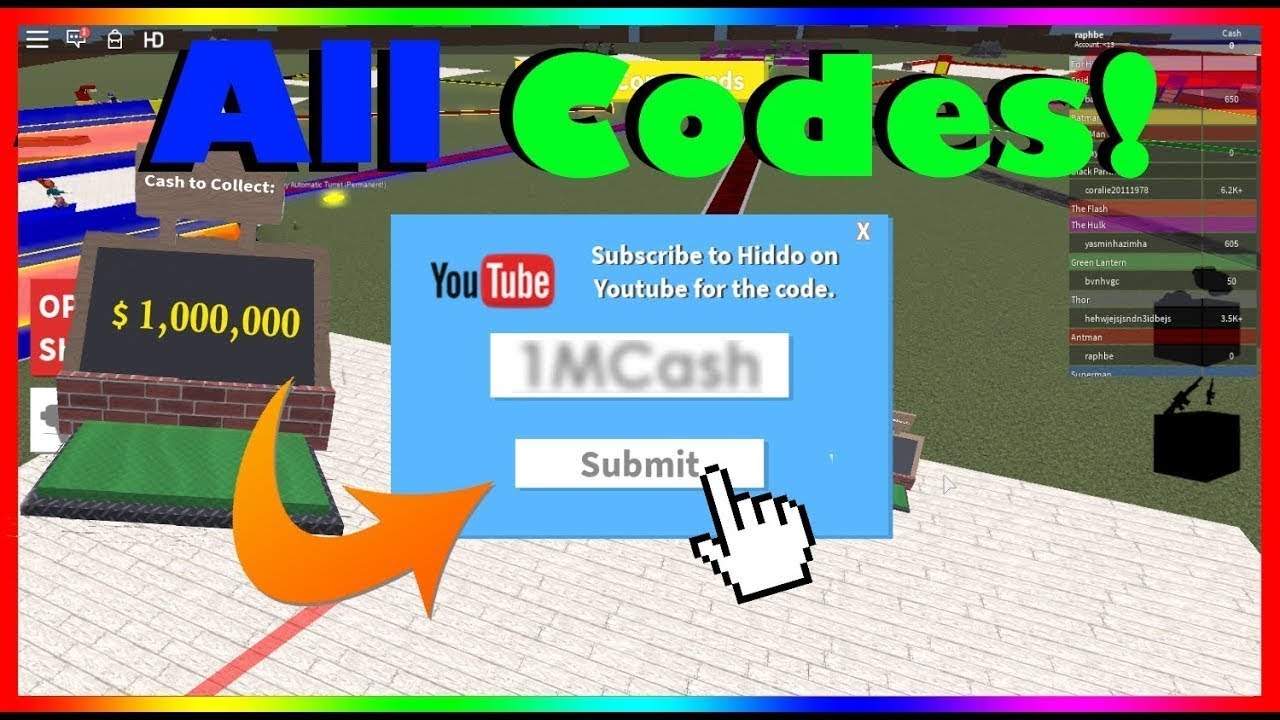 All 2020 Super Hero Tycoon Codes Roblox Youtube - code in superhero tycoon roblox youtube